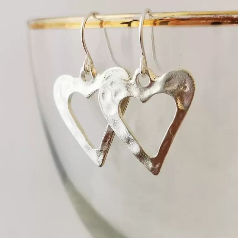 Vintage Heart Earrings