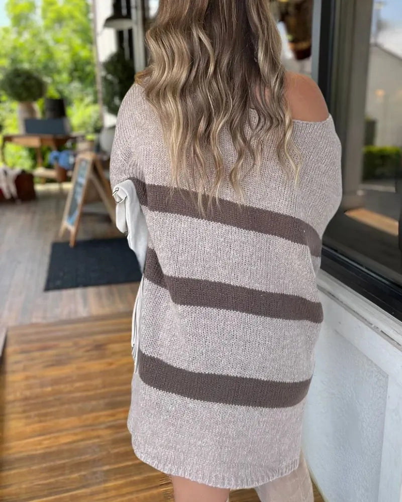 Whitney Stripe Loose Sweater