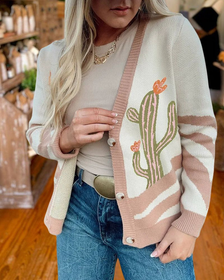 Desert Cactus Knit Cardigan