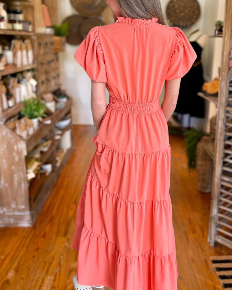 Holiday Layered Swing Dress