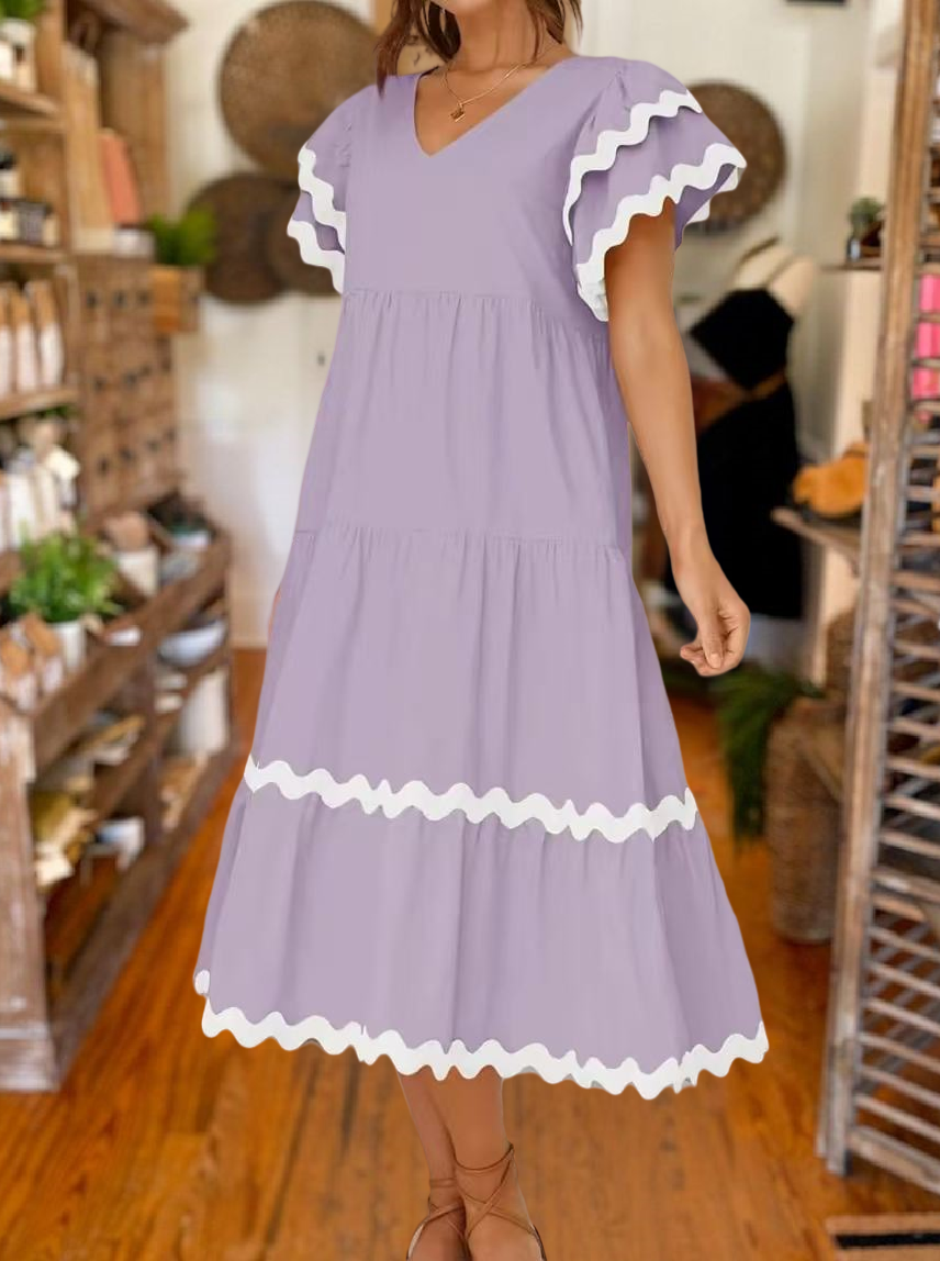 Fashionable Lace Layered Dress
