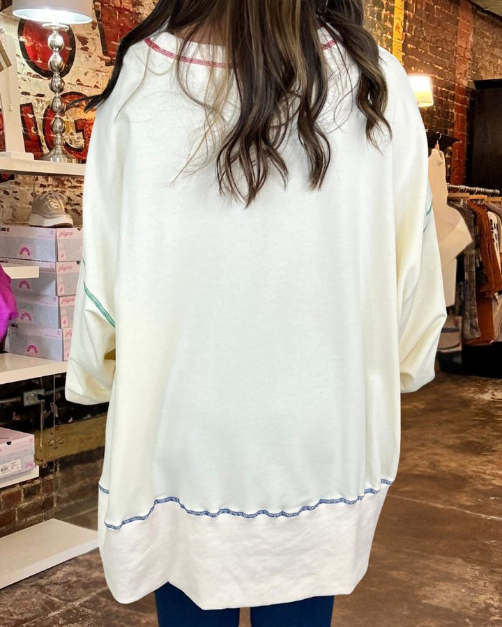 Christmas Sweet Sequin Long Sleeve Sweater