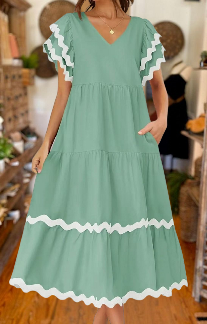 Fashionable Lace Layered Dress