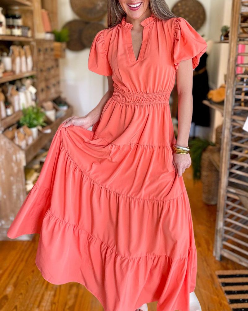 Holiday Layered Swing Dress