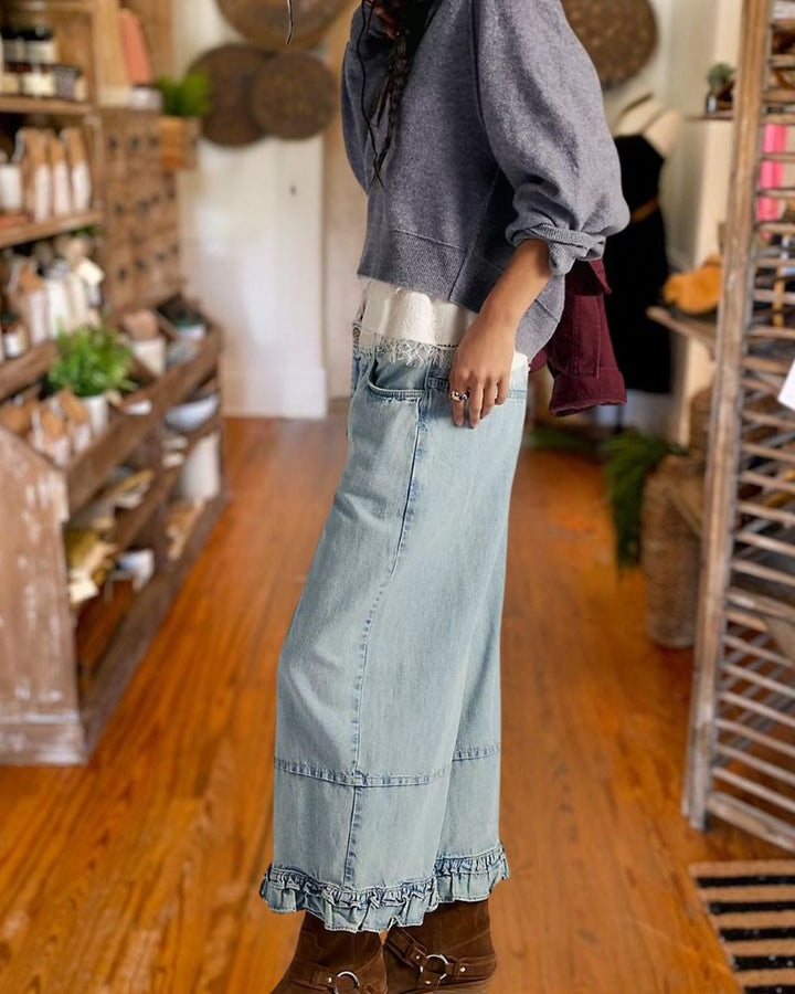 High Waist Vintage Casual Jeans