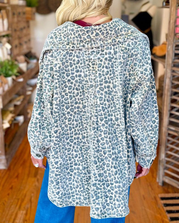 Women’s Oversized Leopard Print Jacket