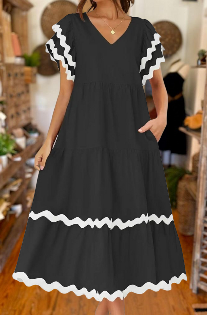 Fashionable Lace Layered Dress