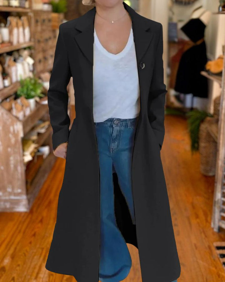 Casual Leopard Print Multicolor Long Coat