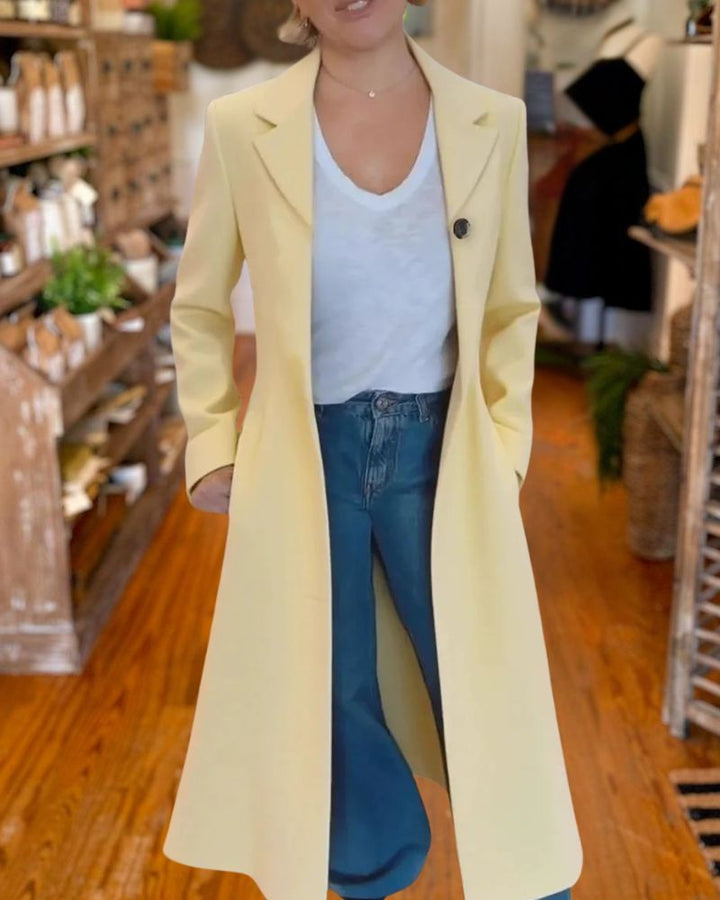 Casual Leopard Print Multicolor Long Coat