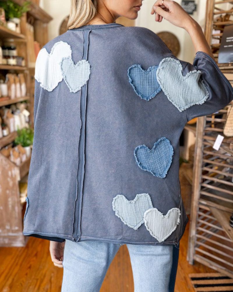 Heart Patch Valentine’s T-Shirt