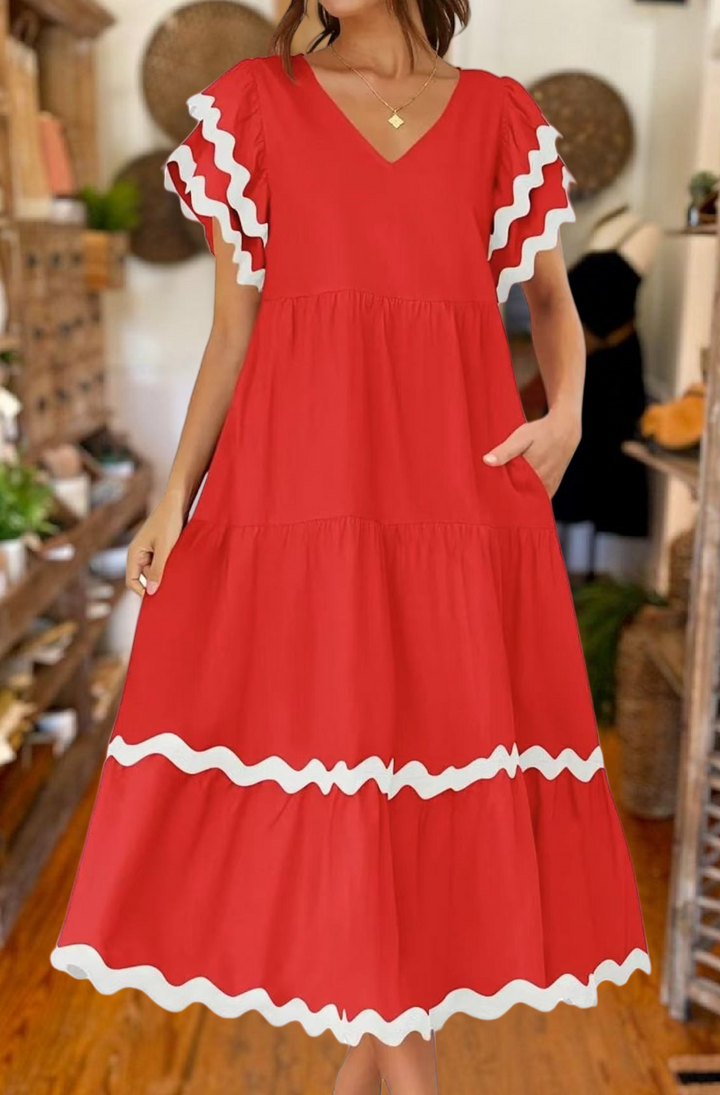 Fashionable Lace Layered Dress