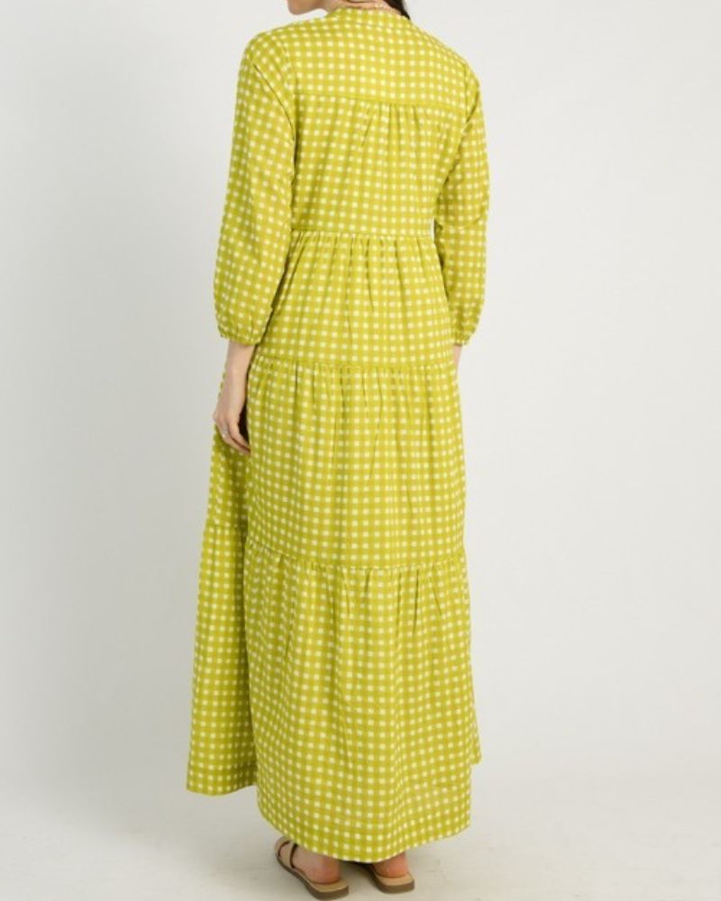 Washed Denim Patchwork Straight Dress